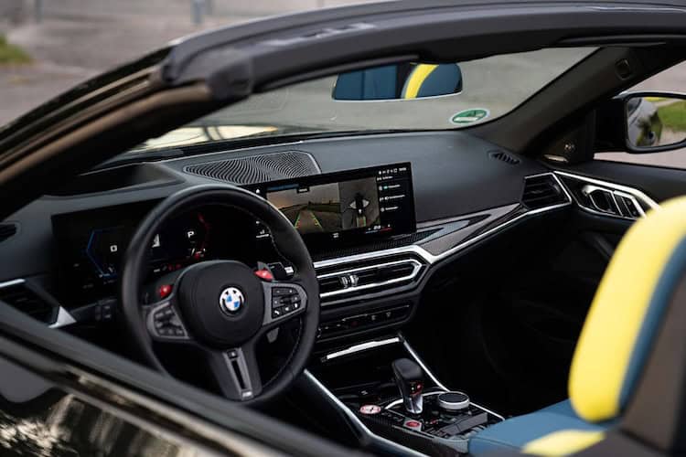 interior from BMW M4 Convertible in Munich