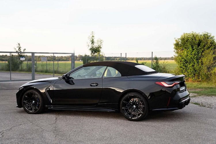 site view from BMW M4 Convertible in Munich
