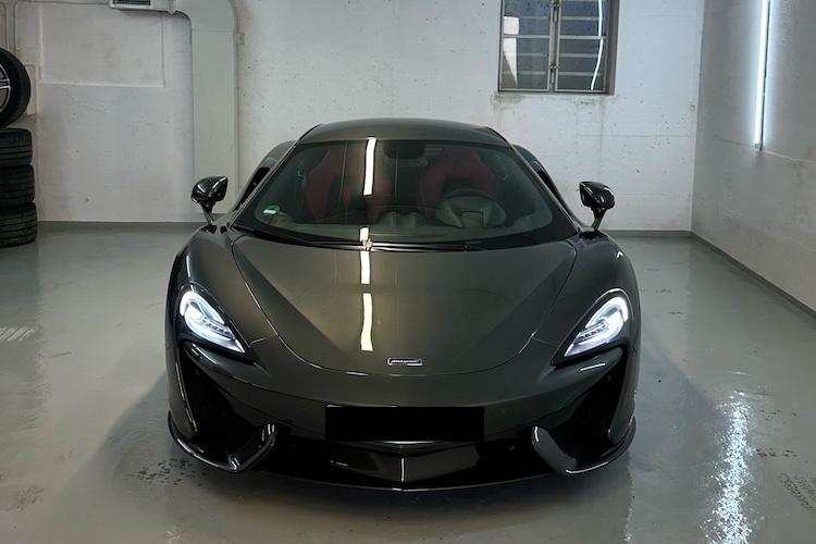 Front view from McLaren 570S in Munich