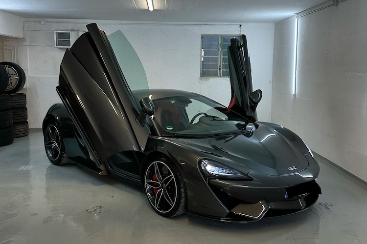 site view from McLaren 570S in Munich