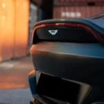 Back view of Aston Martin New Vantage in Munich