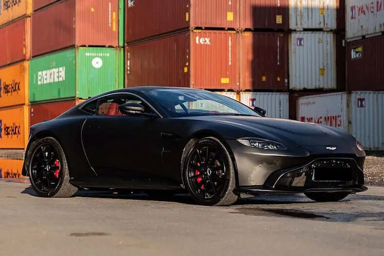 Front view of Aston Martin New Vantage in Munich