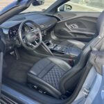 Interior view of Audi R8 V10 Spyder in Berlin