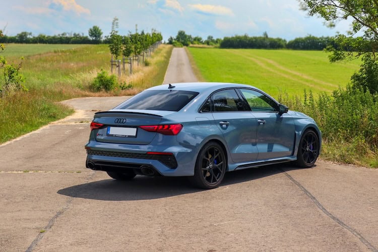 Side View of an Audi RS3 Sedan in Erfurt