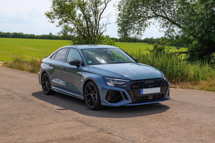 Side View of an Audi RS3 Sedan in Erfurt