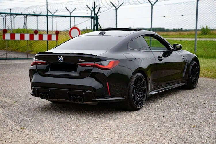 Back view of BMW M4 Competition LCI in Munich