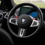 Interior view of BMW M4 Competition LCI in Munich