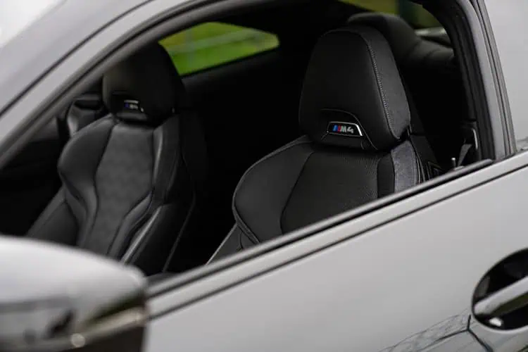 Interior view of BMW M4 Competition LCI in Munich