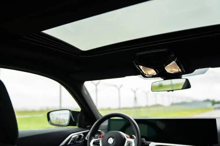 Interior view of BMW M4 Competition LCI in Munich