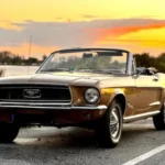 Front View of a Ford Mustang Convertible in Hamburg