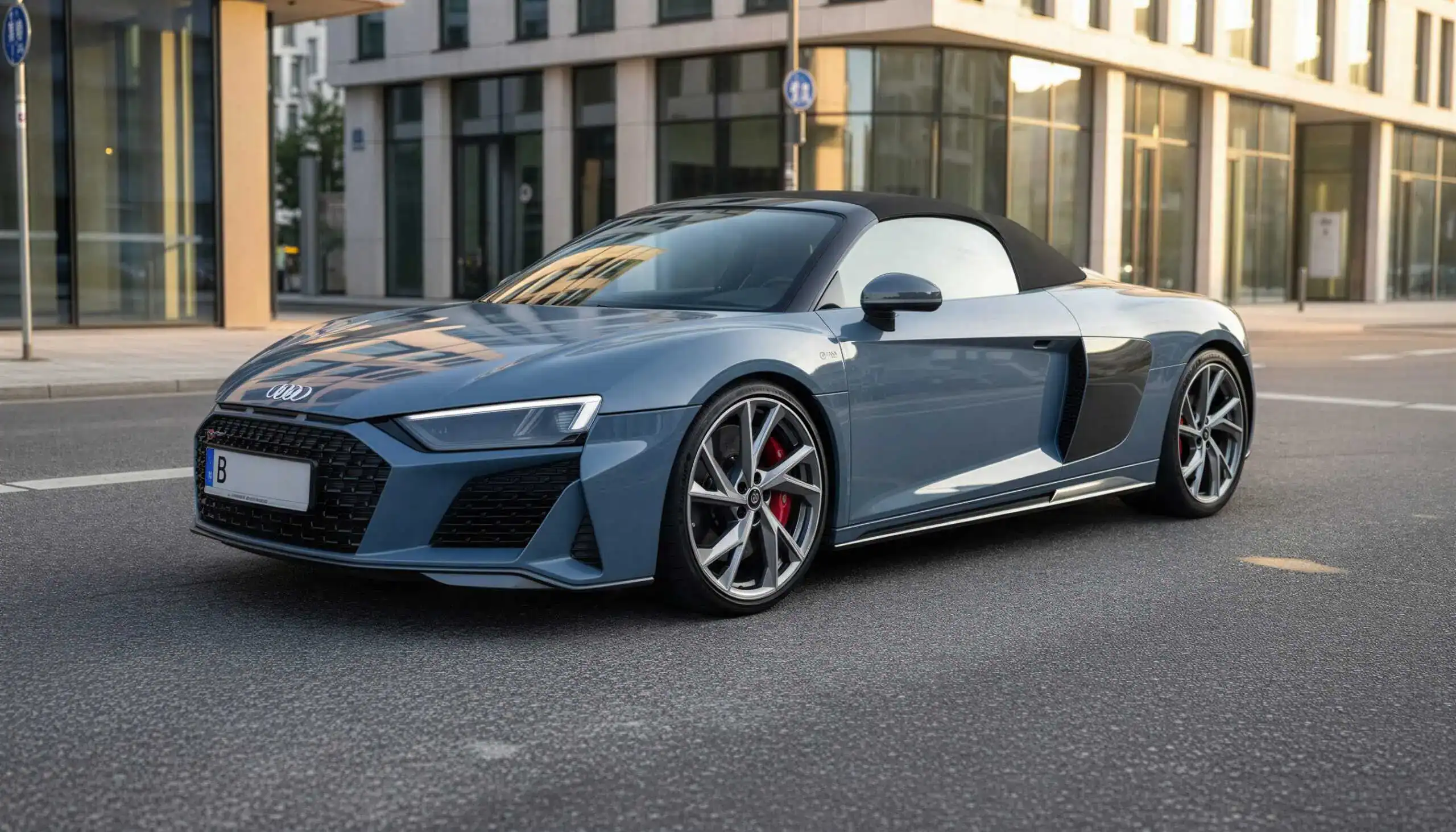 Audi R8 V10 Spyder in Berlin hero