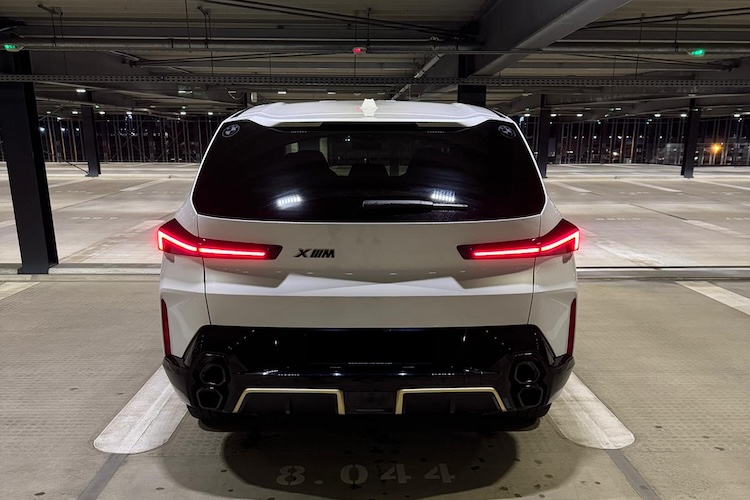 Back View of a BMW-XM in Frankfurt