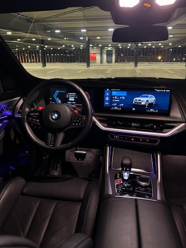 Interior View of a BMW-XM in Frankfurt