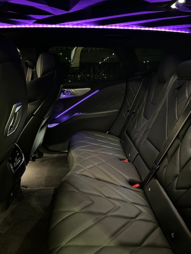 Back Interior View of a BMW-XM in Frankfurt