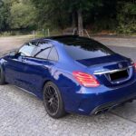 Back View of a Mercedes-Benz C63S AMG in Berlin