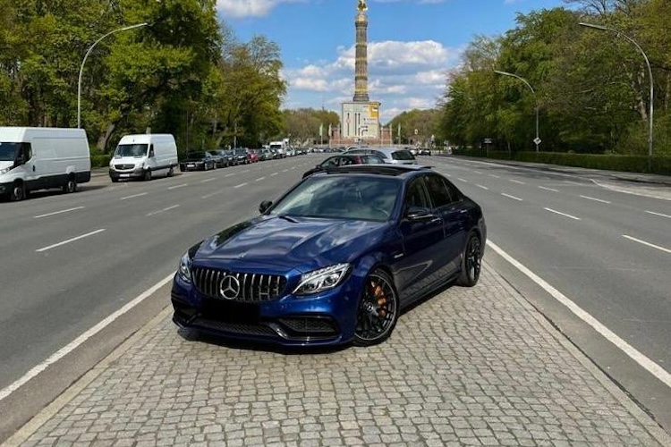 Front View of a Mercedes-Benz C63S AMG in Berlin