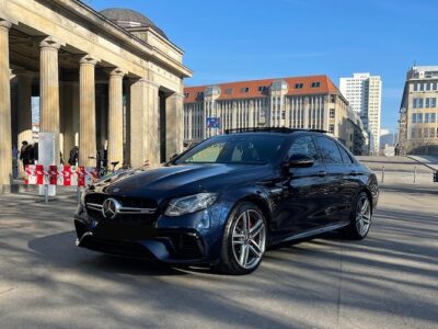 Front View of a Mercedes E63S AMG in Berlin