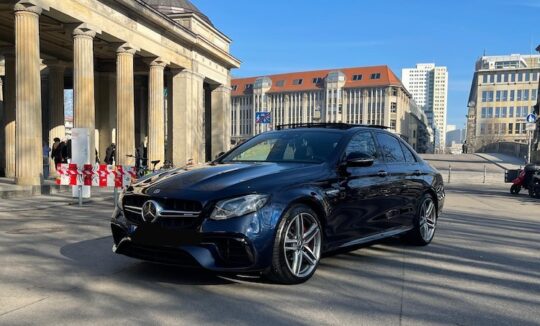 Front View of a Mercedes E63S AMG in Berlin