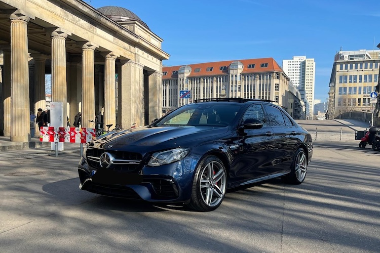 Front View of a Mercedes E63S AMG in Berlin