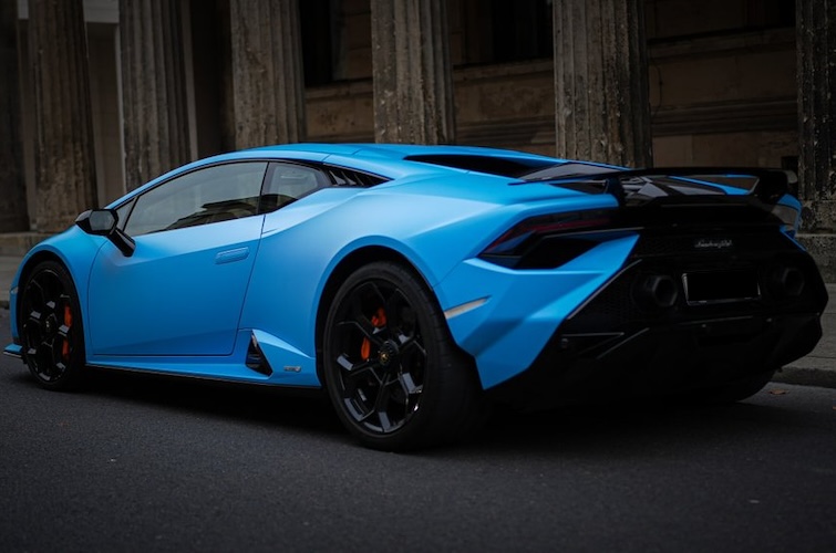 Side View of Lamborghini Huracan Tecnica in Berlin