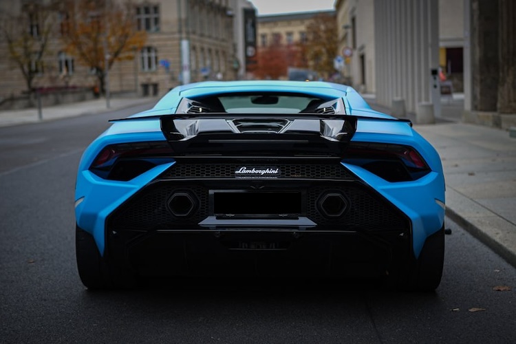 Back View of Lamborghini Huracan Tecnica in Berlin