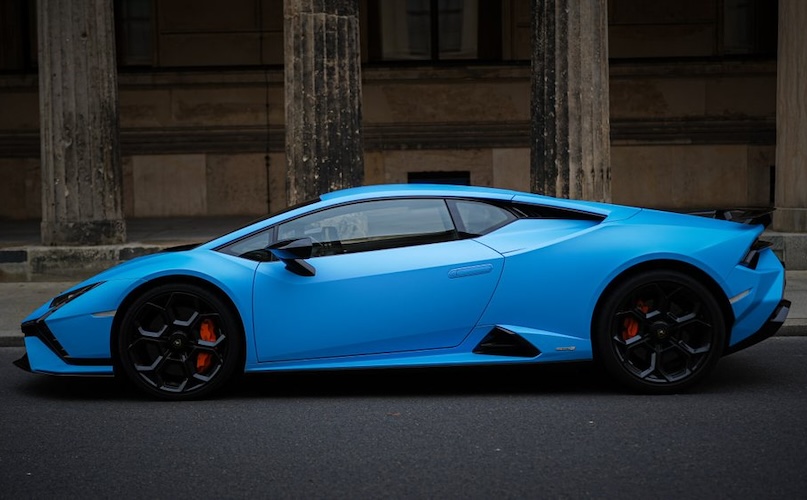Side View of Lamborghini Huracan Tecnica in Berlin