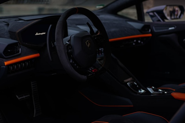 Interior View of Lamborghini Huracan Tecnica in Berlin