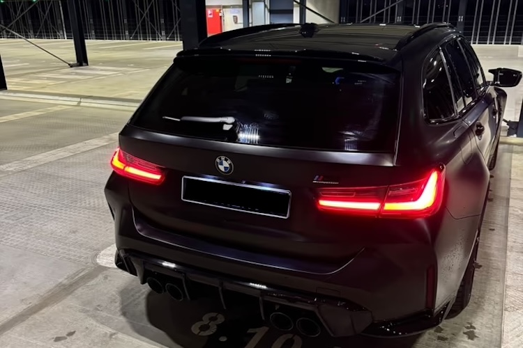 Back View of BMW M3 Touring in Frankfurt