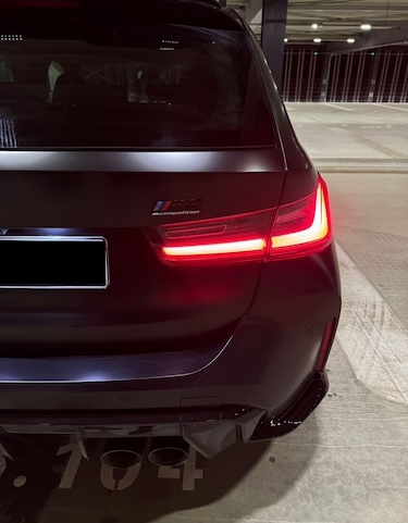 Back View of BMW M3 Touring in Frankfurt