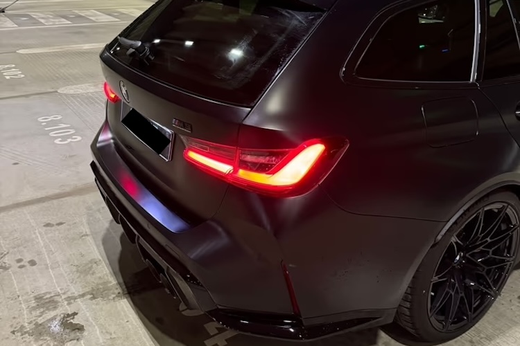 Back View of BMW M3 Touring in Frankfurt