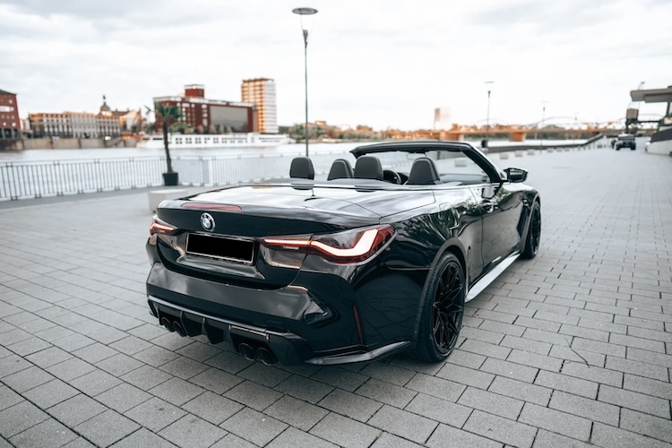 Back View of BMW M4 Cabrio in Ludwigshafen