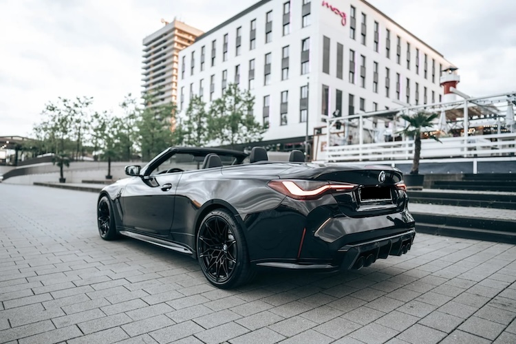 Back View of BMW M4 Cabrio in Ludwigshafen
