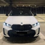 Front View of BMW X6 M60i in Frankfurt