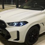 Side View of BMW X6 M60i in Frankfurt