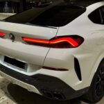 Back View of BMW X6 M60i in Frankfurt