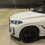 Side View of BMW X6 M60i in Frankfurt