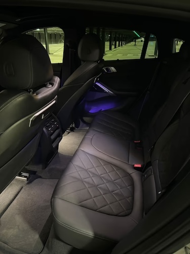 Interior View of BMW X6 M60i in Frankfurt