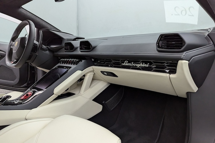 Interior View of Lamborghini Huracan EVO in Stuttgart