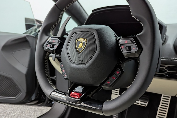 Interior View of Lamborghini Huracan EVO in Stuttgart