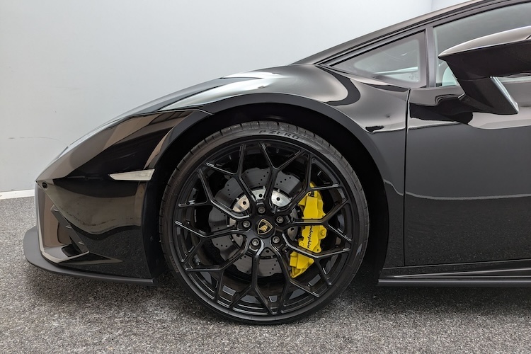 Side View of Lamborghini Huracan EVO in Stuttgart
