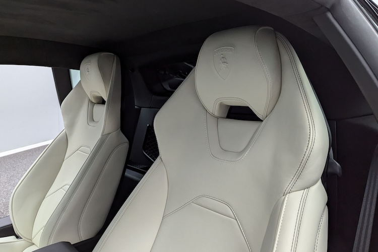 Interior View of Lamborghini Huracan EVO in Stuttgart