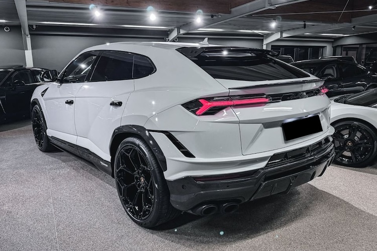 Back View of Lamborghini Urus in Hamburg