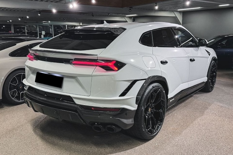 Back View of Lamborghini Urus in Hamburg