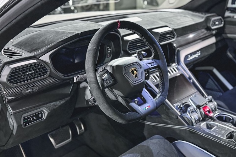 Interior View of Lamborghini Urus in Hamburg
