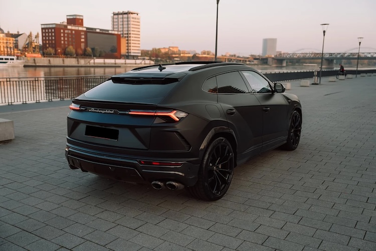 Back View of Lamborghini Urus in Ludwigshafen