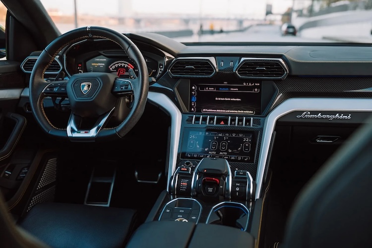 Interior View of Lamborghini Urus in Ludwigshafen