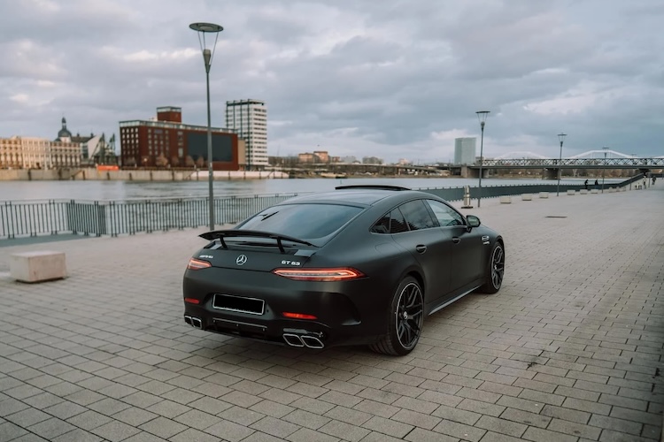 Back View of Mercedes AMG GT 63 in Ludwigshafen