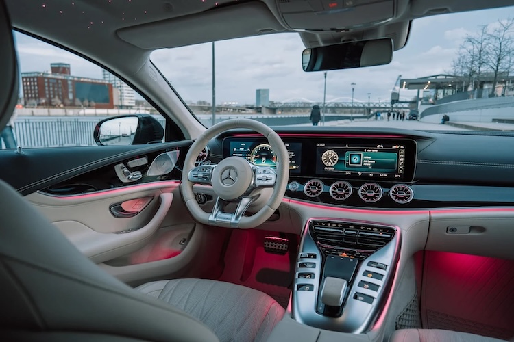 Interior View of Mercedes AMG GT 63 in Ludwigshafen
