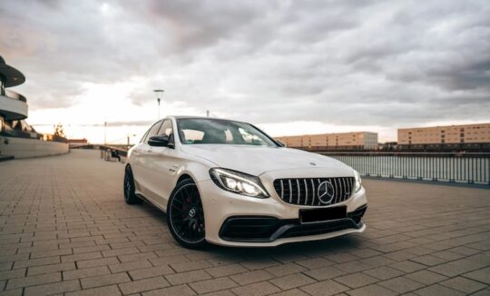 Front View of Mercedes C63 AMG in Ludwigshafen