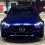 Front View of Mercedes E63 AMG in Frankfurt